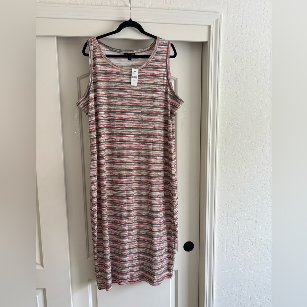 Lane Bryant Multicolor Striped Maxi Dress